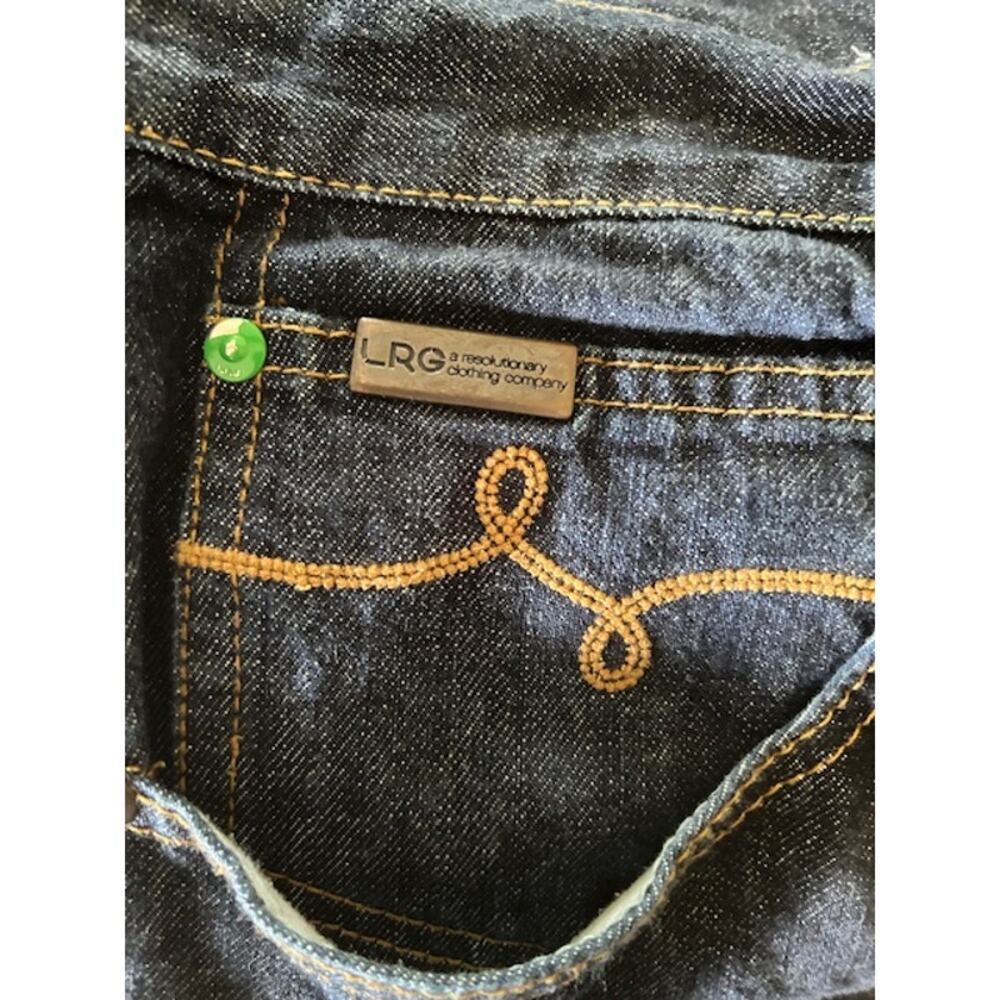 LRG 147% The Original Fit Baggy Jeans Size 42x28 Dark Wash Denim - Picture 10 of 12